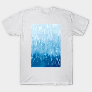 Abstract Blue Watercolor painting T-Shirt